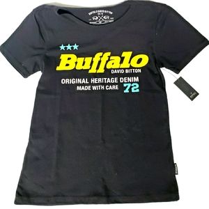 Buffalo David Bitton Boys Black T Shirt Med 10/12